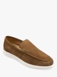 Loake Tuscany Suede Loafers, Chestnut