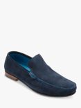 Loake Nicholson Polo Suede Slip-On Shoes, Navy