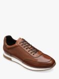 Loake Bannister Leather Trainers, Brown