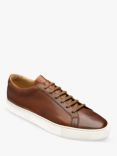 Loake Sprint Leather Trainers, Chestnut