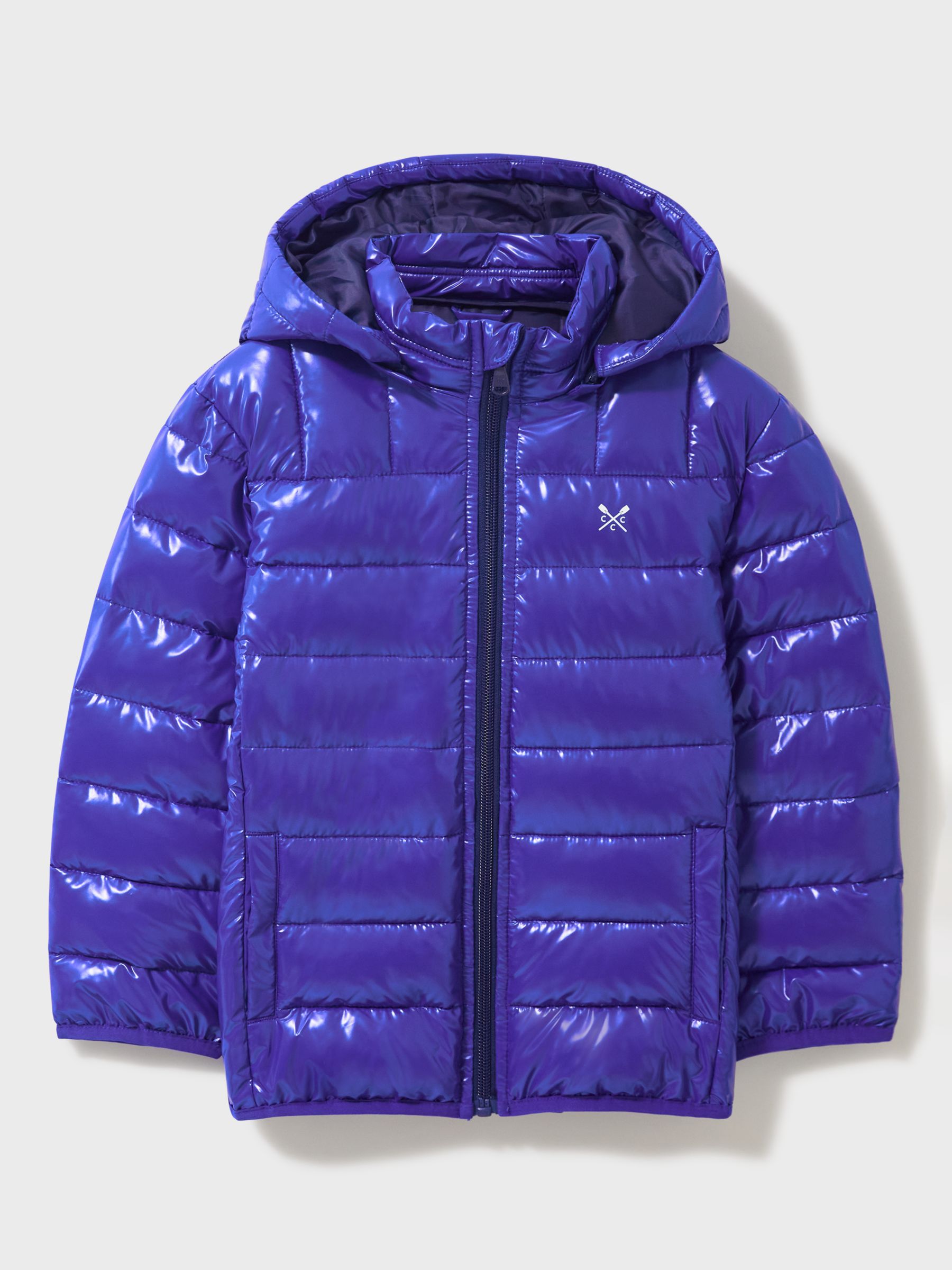 Crew Clothing Kids' Lightweight Lowther Padded Jacket, Blue at