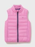 Crew Clothing Kids' Lightweight Padded Gilet, Light Pink