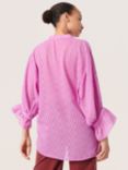 Soaked In Luxury Lavira 3/4 Sleeve Blouse, Lilac, Lilac