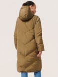 Soaked In Luxury Mylo Puffer Longline Coat, Capers