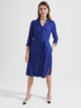 Hobbs Sara Shirt Dress, Deep Blue