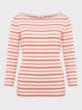 Hobbs Sonya Striped Top, Ivory/Multi