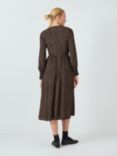 John Lewis Archive Dot Wrap Dress, Black/Multi