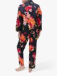 Nora Rose by Cyberjammies Winnie Floral Print Pyjamas, Black/Multi