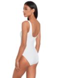 Lauren Ralph Lauren Ring Front Underwired Shaping Swimsuit, White