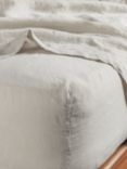 Bedfolk 100% Linen Standard Fitted Sheets, Clay