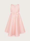 Monsoon Kids' Tuberose High Low Bridesmaid Dress, Pink, Pink