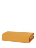Bedfolk Relaxed Cotton Standard Fitted Sheets, Ochre