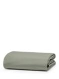 Bedfolk Relaxed Cotton Standard Fitted Sheets, Moss