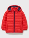 Crew Clothing Kids' Plain Quilted Jacket, Red
