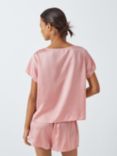 John Lewis Silk Shorty Pyjama Set, Blush