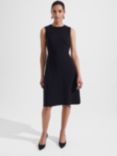 Hobbs Stevie Plain Sleeveless Dress, Navy