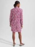 Hobbs Monroe Abstract Print Mini Dress, Pink/Multi, Pink/Multi