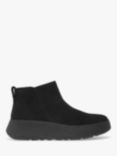 FitFlop Suede Flatform Ankle Boots, All Black
