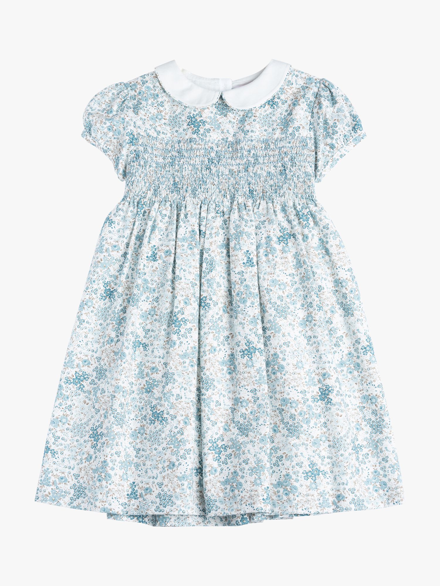 Trotters Baby Arabella Bloom Smocked Dress in Pink Floral - 12/18M