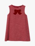 Trotters Kids' Georgina Herringbone Pinafore Bow Dress