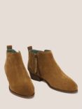 White Stuff Willow Suede Ankle Boots, Dark Tan