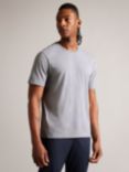 Ted Baker Tywinn Cotton T-Shirt, Grey Marl Grey