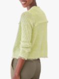 Pure Collection Textured Knit Jacket, Lime