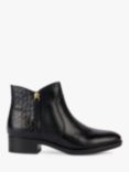 Geox Felicity Wide Fit Leather Ankle Boots, Black