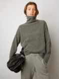 Gerard Darel Leana Turtle Neck Wool Blend Jumper, Grey