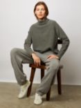 Gerard Darel Erena Plain Cashmere Trousers, Grey