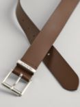 GANT Logo Leather Belt, Brown