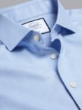 Charles Tyrwhitt Cutaway Collar Non Iron Herringbone Shirt, Sky Blue
