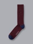 Charles Tyrwhitt Indigo Blue Cotton Rib Socks