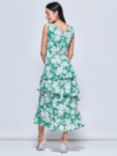 Jolie Moi Della Floral Sleeveless Dress, Green, Green