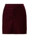 Lauren Ralph Lauren Zailsie Velvet Mini Pencil Skirt, Deep Rhodonite