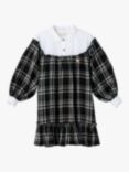 Angel & Rocket Kids' Ashley Check Shirt Dress, Black