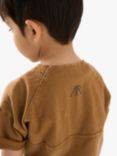 Angel & Rocket Kids' Cotton Pocket T-Shirt, Brown, Brown