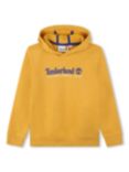 Timberland Kids' Logo Front Hoodie, Gold
