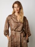Gerard Darel Julian Leopard Print Midi Dress, Camel