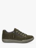 Josef Seibel Claire 13 Nubuck Low Top Trainers, Mid Green