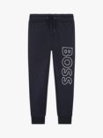 BOSS Kids' Logo Joggers, Navy