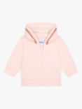 BOSS Baby Fleece Zip Through Hooded Jogging Cardigan, Pink