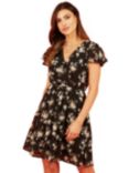 Mela London Floral Wrap Skater Mini Dress