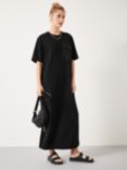 HUSH Steph T-Shirt Maxi Dress, Black