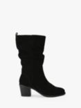 Carvela Secil Suede Calf Boots, Black