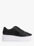 Carvela Jive Lace Up Platform Trainers, Black Multi Black