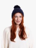 totes Cable Knit Pom Pom Beanie Hat