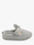 totes Novelty Bunny Slippers, Grey