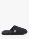 totes Herringbone Mule Style Wool Blend Slippers, Navy/Multi