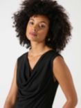 Ro&Zo Crepe Jersey Cowl Neck Jumpsuit, Black